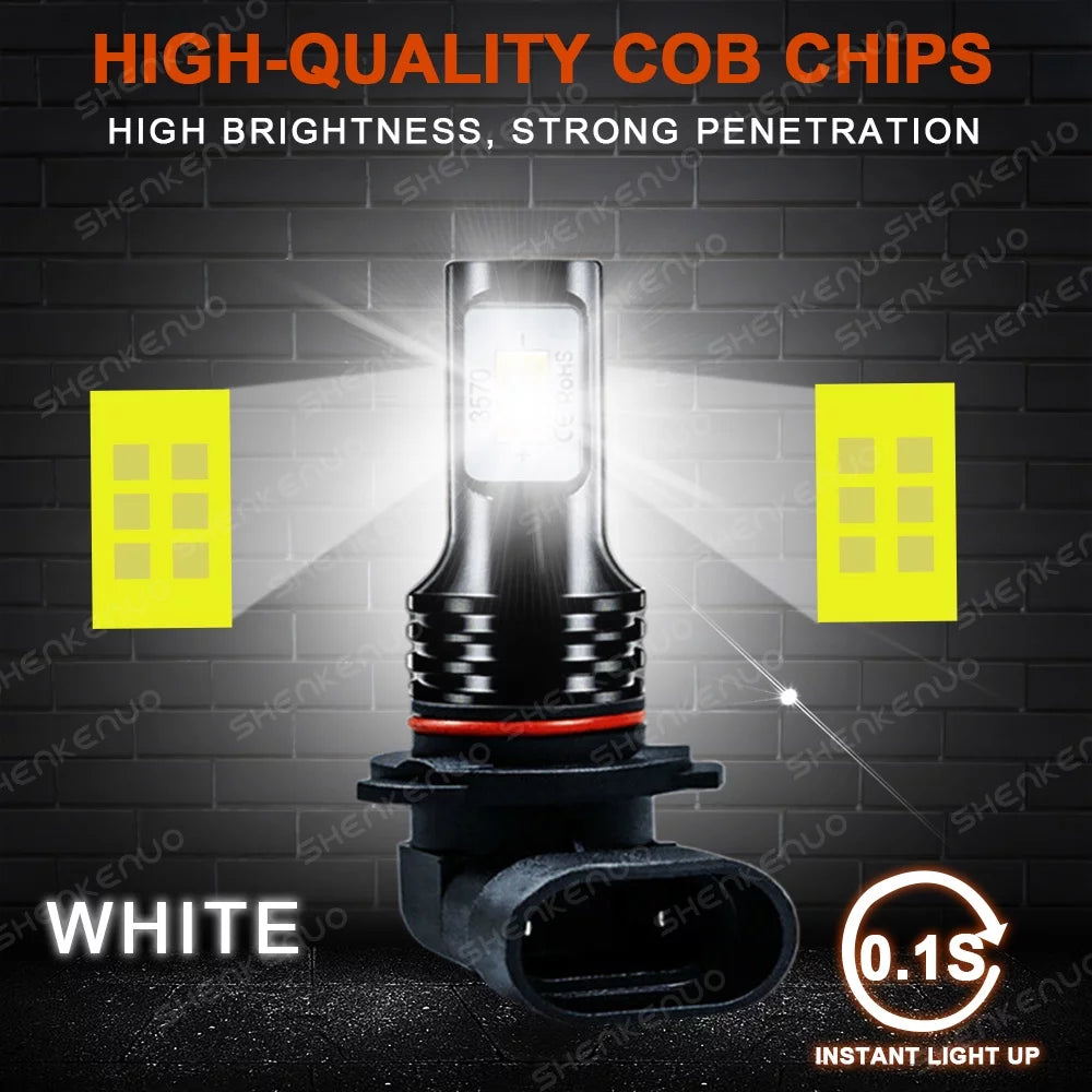 6000K 6pcs Bright 9006 white Super 9005 Headlight 2002 Sierra For LED GMC 2000 1999 880 + 2500 2001 Fog Light 1500 Bulbs