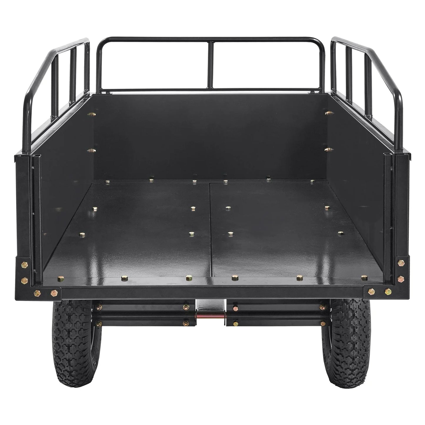 with for 15 Duty VEVOR 750lb Garden Dump Utility Lawn Riding Steel Cubic Trailer, Capacity, Cart Feet Trailer Tractor Mower Heavy ATV