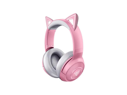 - - Bluetooth Connection Custom-Tuned Powered Microphone Kraken Beamforming Razer Razer Quartz Latency Drivers - 40mm Edition: 5.0-40ms Chroma Pink - by Kitty BT Low