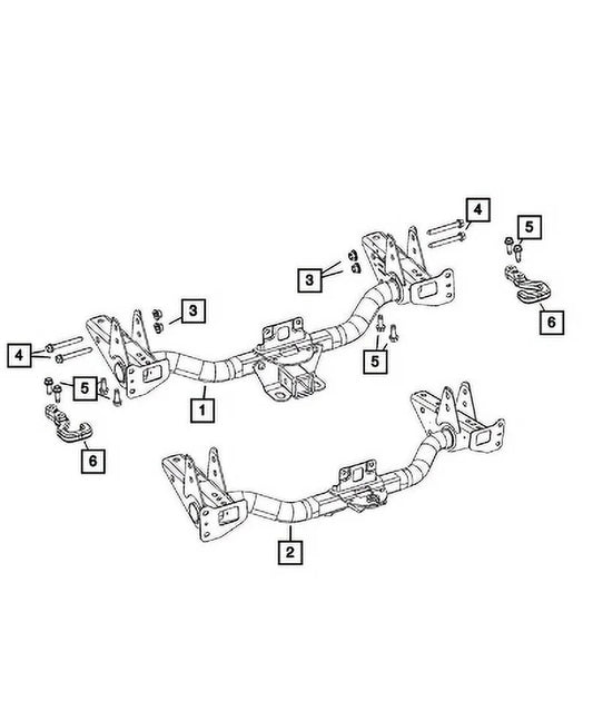 Trailer 2020-2023 OE Genuine New Mopar Hitch 68334750AA