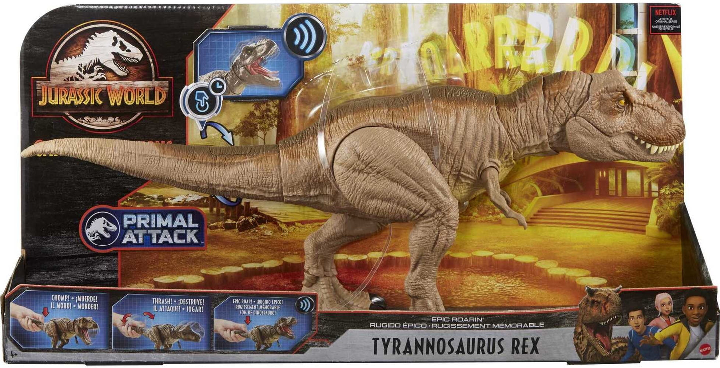 Up Action Roarin’ 4 Epic Tyrannosaurus & for Years Large Ages Jurassic World Rex Figure