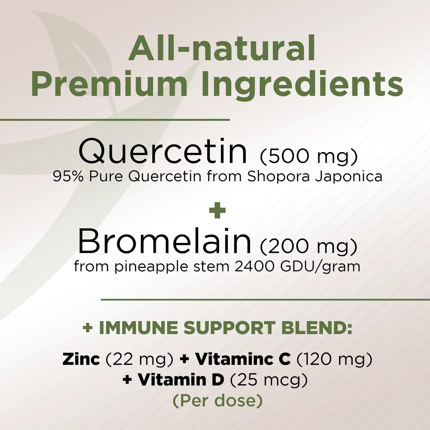 with 500mg + Caps. Quercetin - with 240 and Quercetin Vitamin - Bromelain C Zinc Supplements Quercetin - Quercetin Veggie Gluten-Free, Vegan) Zinc - Quercetin D3 (Non-GMO, Vitamin