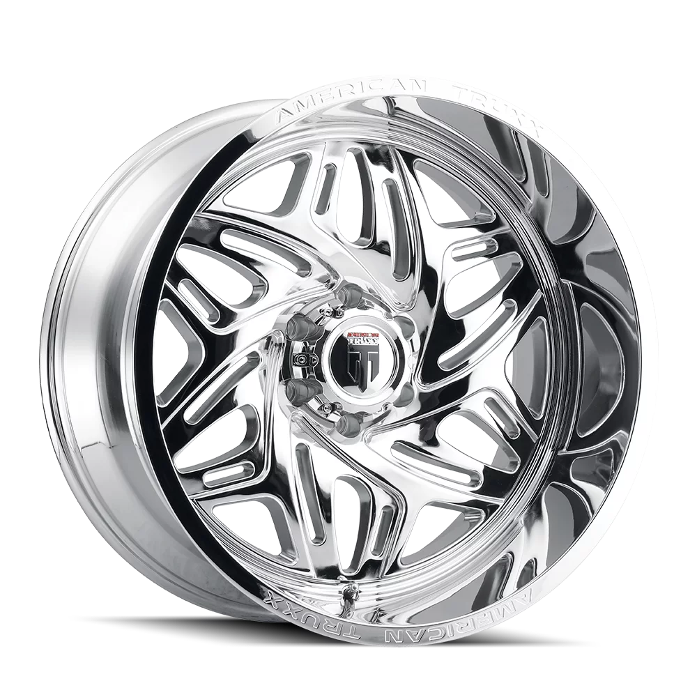 6x5.5 (-44mm) Truxx Chrome AT1914 22x12 Euphoria Wheel American