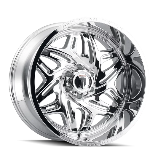 6x5.5 (-44mm) Truxx Chrome AT1914 22x12 Euphoria Wheel American