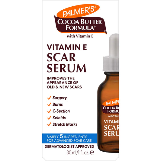 Vitamin Free, Concentrated Scar Face Butter Formula Serum & 1 Fl Brightening E, Palmer,S Skin Oil With Serum, Body, Cocoa For Fragrance Oz