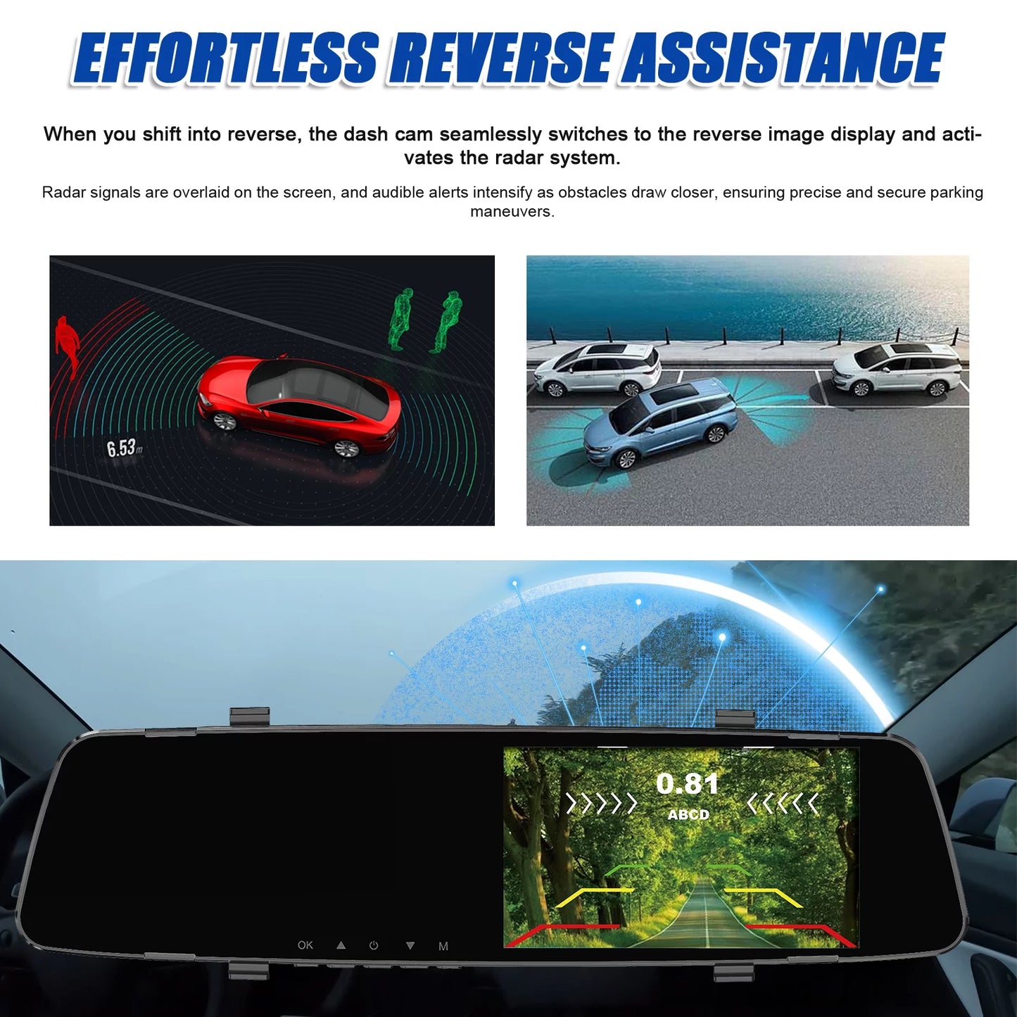 4 4 Camera Reverse Camera Inch 1080P Dual Radars Reverse Screen DVR 4.3 4.3 Rear Camera Dual Rear Radars 4.3 Radars Dual Camera,Dash Inch Dazzduo 1080P Dash Rear Camera Support Dash Inch Screen Rear