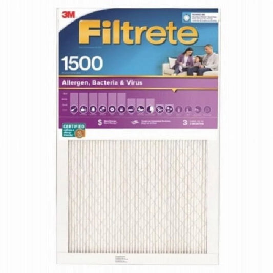 x 20" 1" 3M Quantity Air 4 2002-4 x - 20" Purple Month 1500 of Filter MPR 3 Filtrete