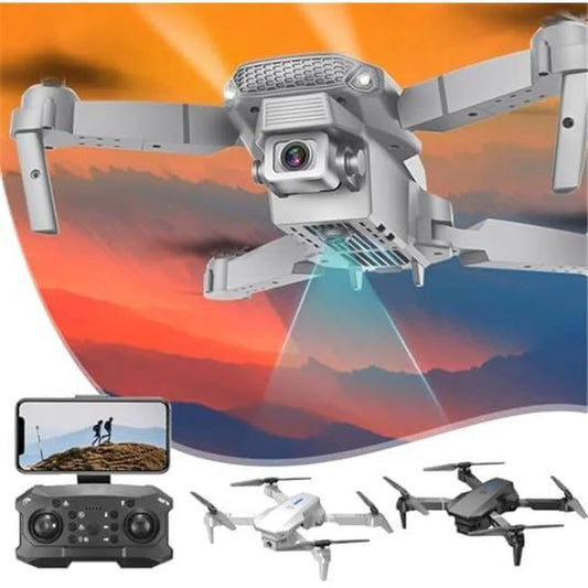 Speed Kids, Adjustment HD Headless Start Night Hold Altitude Remote Camera & Mode Vision Camera for Drone Dual with Control FPV UNO1RC 1080p Gray