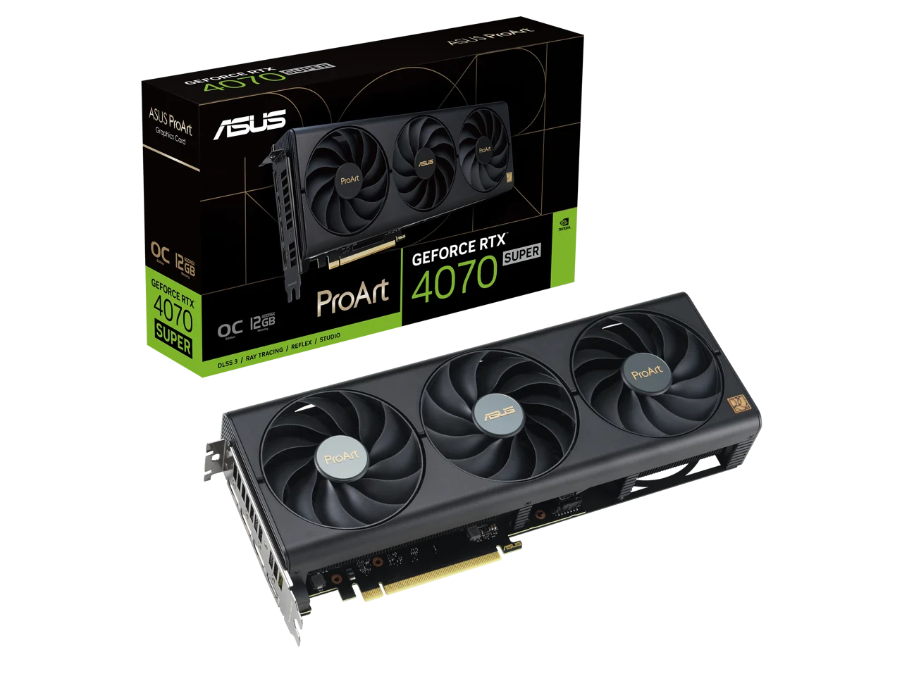 2.1a, OC Card SUPER 4070 ASUS Graphics ProArt 4.0, GeForce 1.4a) (PCIe GDDR6X, 3, DisplayPort PROART-RTX4070S-O12G RTX HDMI DLSS Edition 12GB