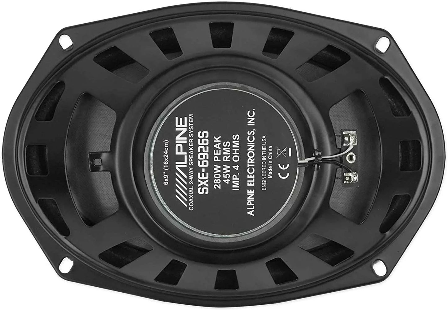 SXE-6926S Audio Alpine Speakers Car 6x9 Coaxial (Pair) 2-Way 280 Watt