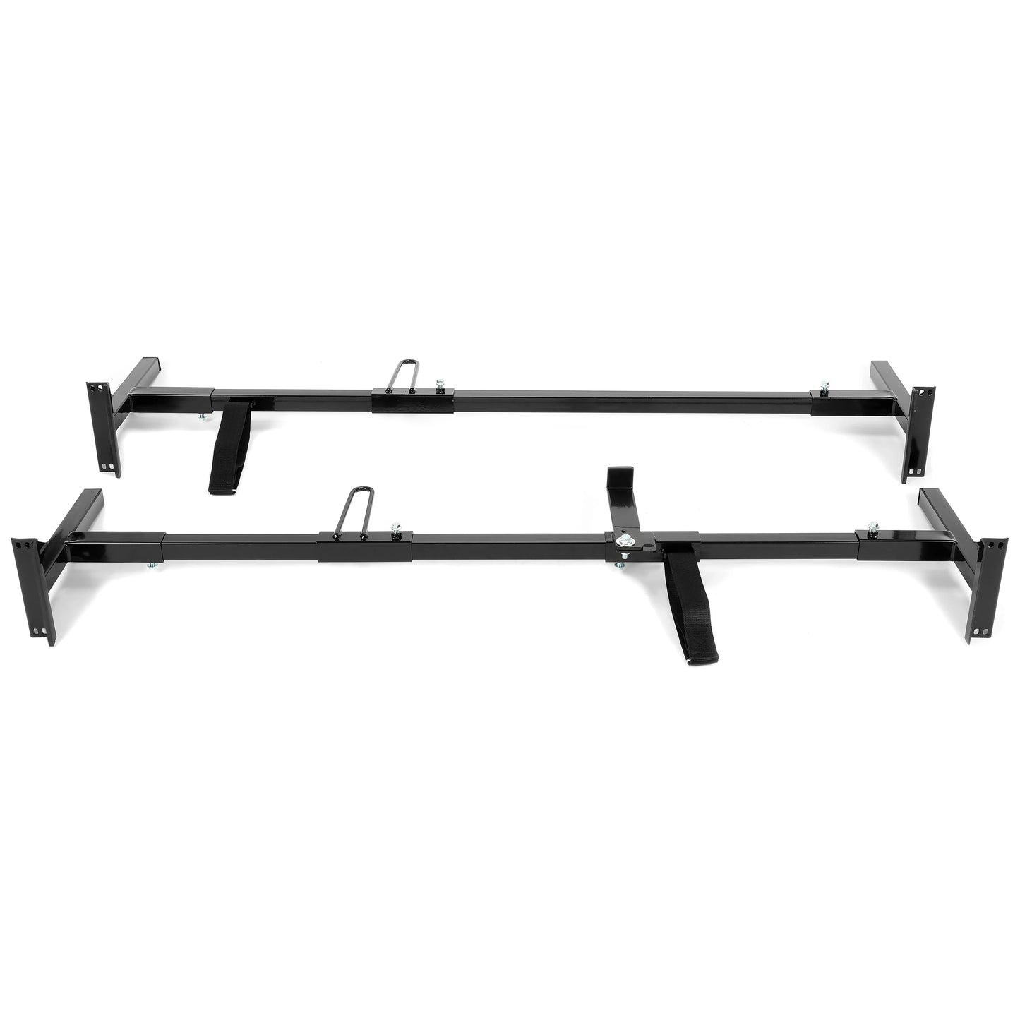 2 Ladders Express Chevy GMC Steel Full-Size Universal Rack E-Series Ford Savana Rack Adjustable Vans Roof Mount Bars Kojem for Carry 68"-75"