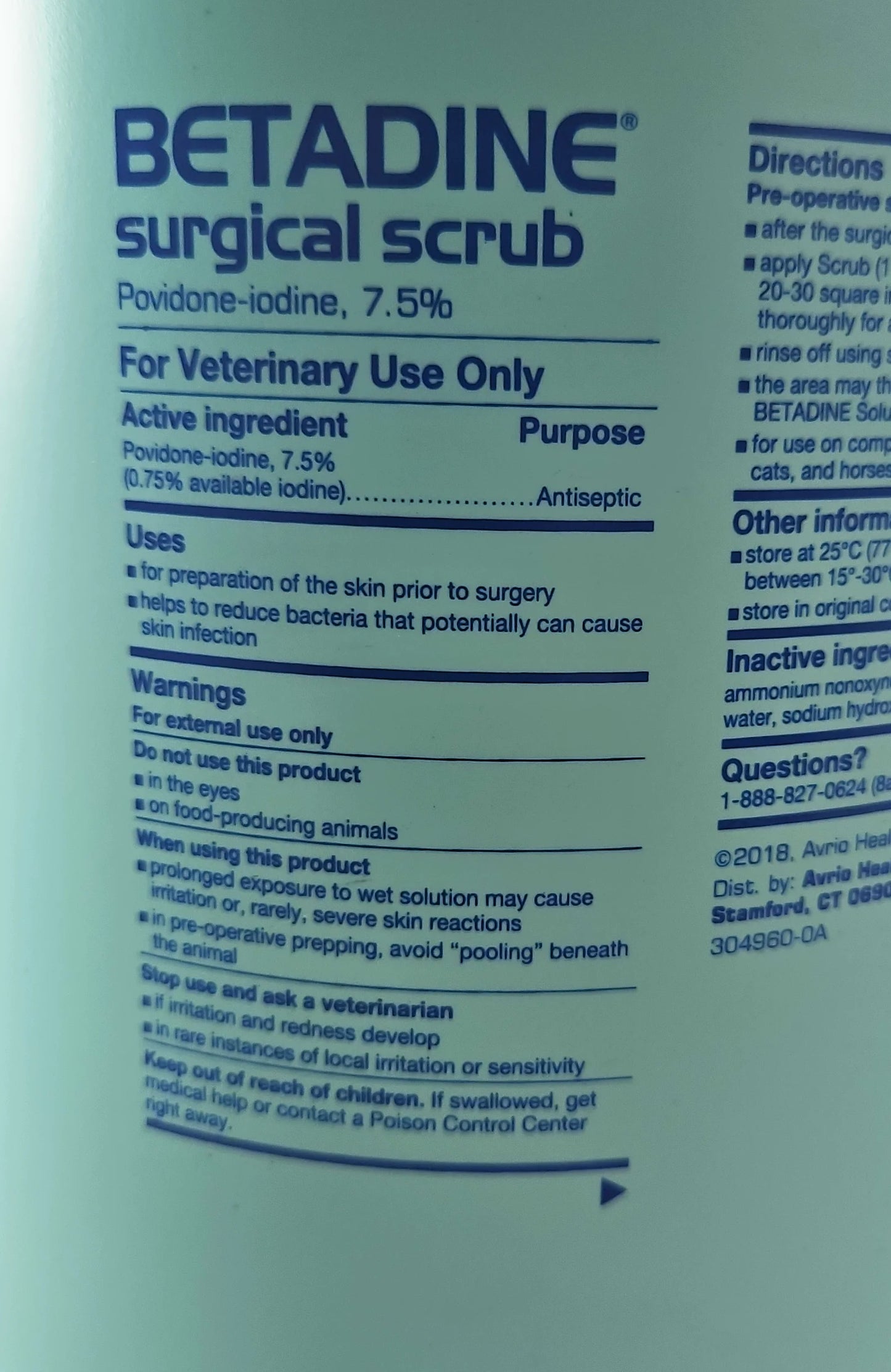 1 - BVET1G Purdue Gallon 67618-154-01 - Scrub Betadine Surgical