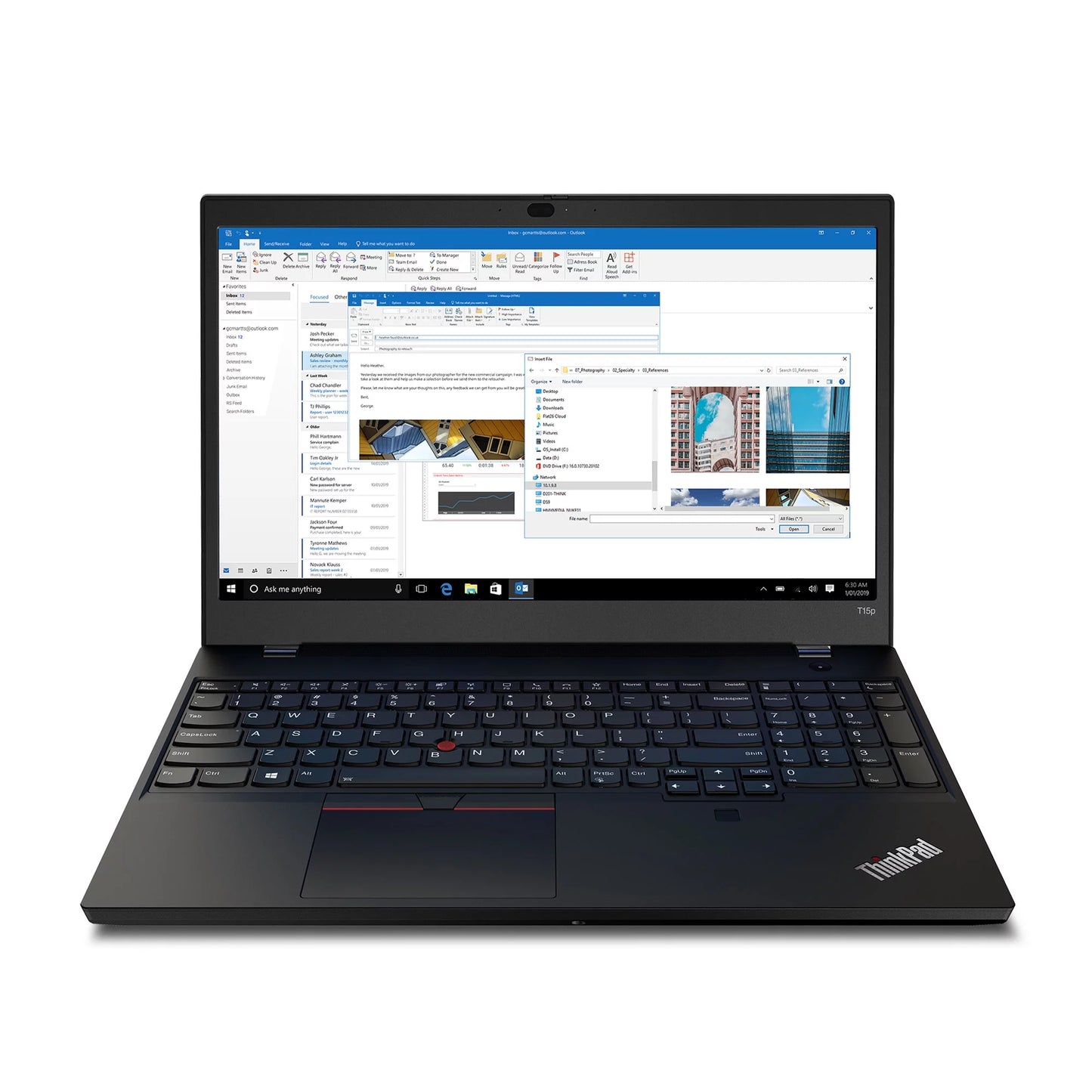 8GB, 256GB Lenovo UHD i5-10300H, nits, SSD 250 Intel T15p Graphics, IPS FHD Laptop, 15.6" ThinkPad