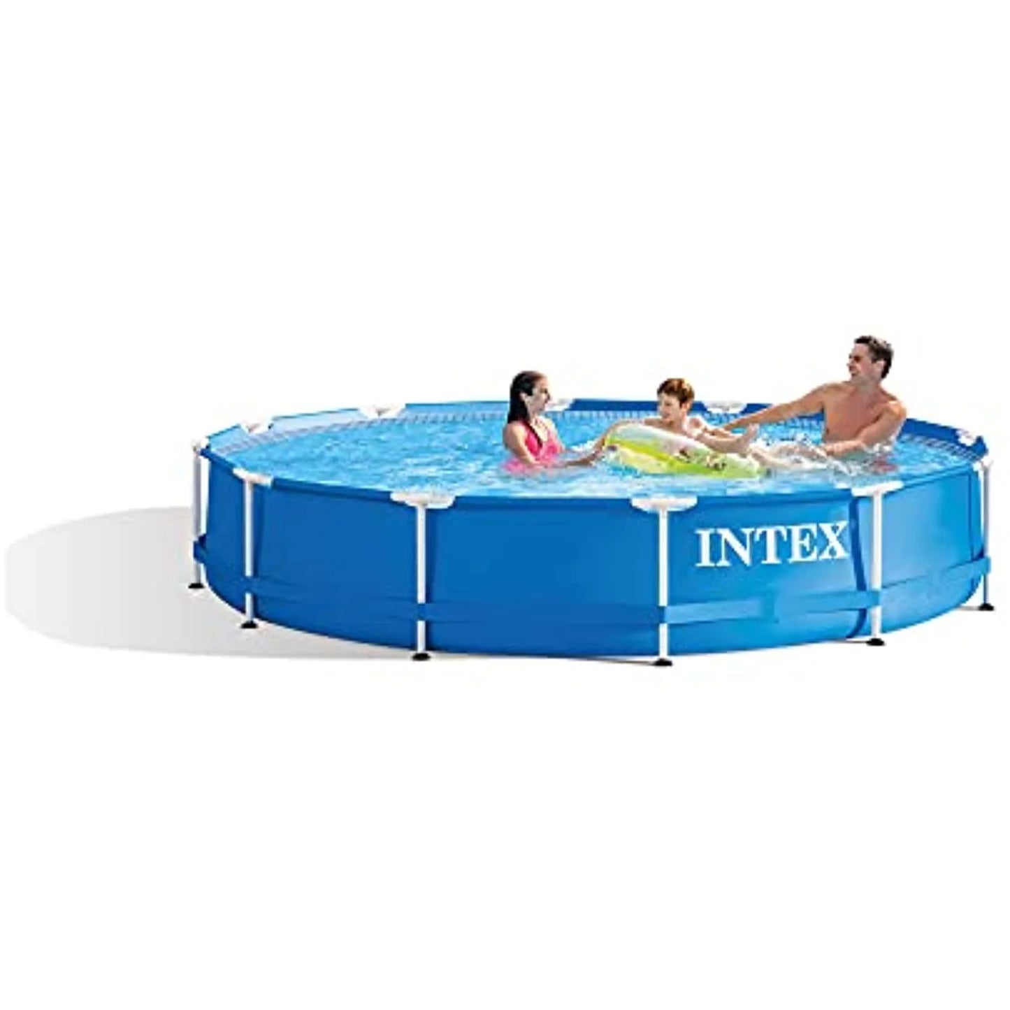 Swimming Inches x Cover Intex 12 30 with Set Frame Above & Pool Ground Ft Metal Filter