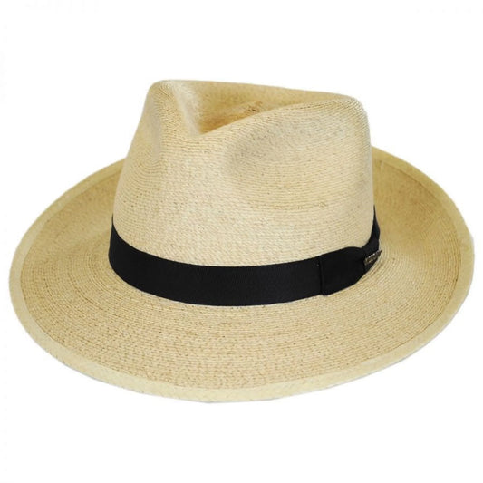 Straw Rushmore Natural Fedora Hat - Palm XXL Leaf -