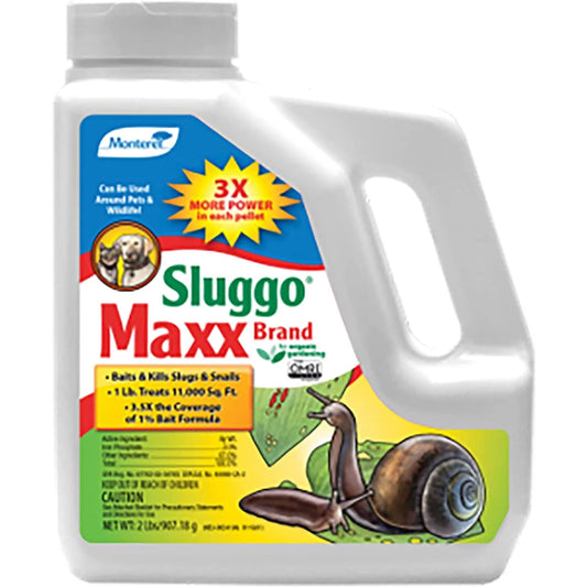 Sluggo Monterey Slug & Bait, Iron Maxx Insecticide, Snail Phosphate 3% Killer 2 Pounds