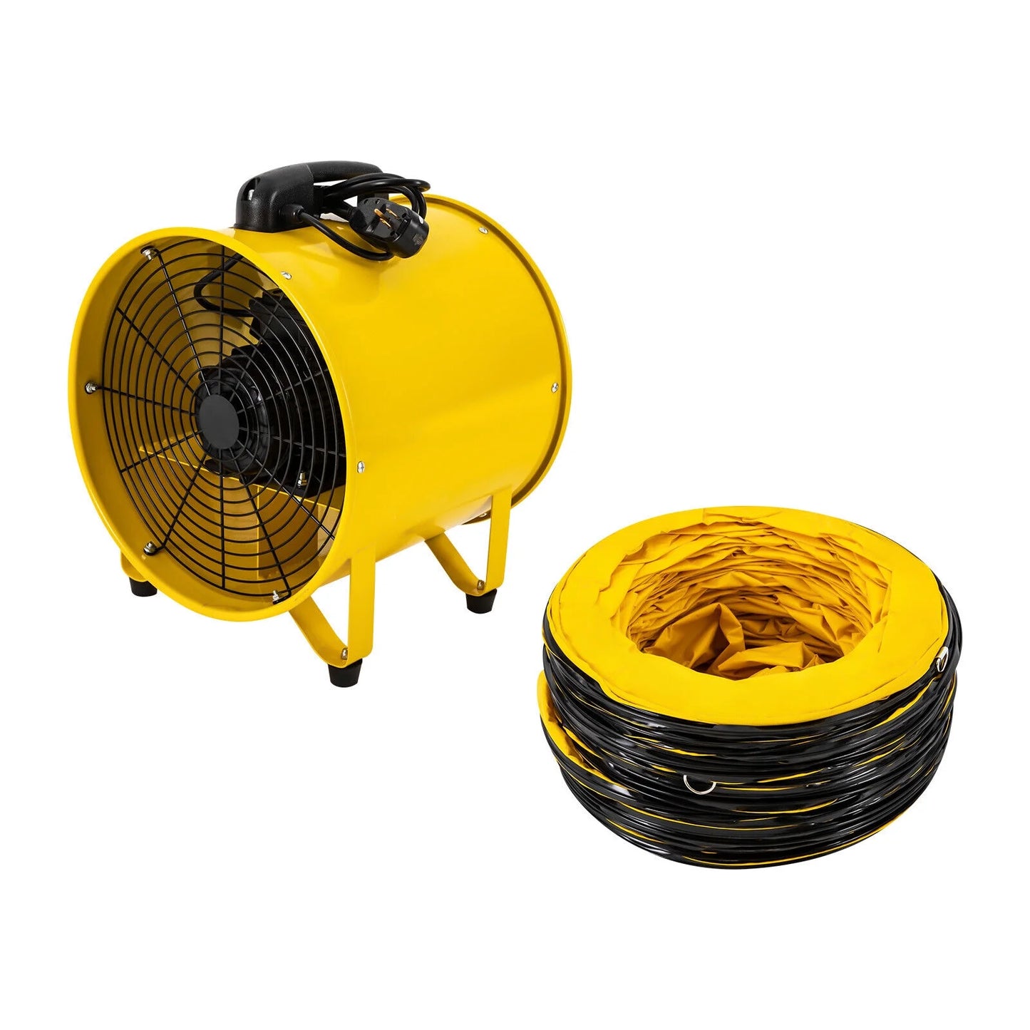 2160 Job 1100W with Fume Site Ventilator, & Duct 3178 Noise Hose, Low 32.8ft Utility Portable CFM Extractor Fan Blower and High-Velocity Home 16-Inches Exhaust for