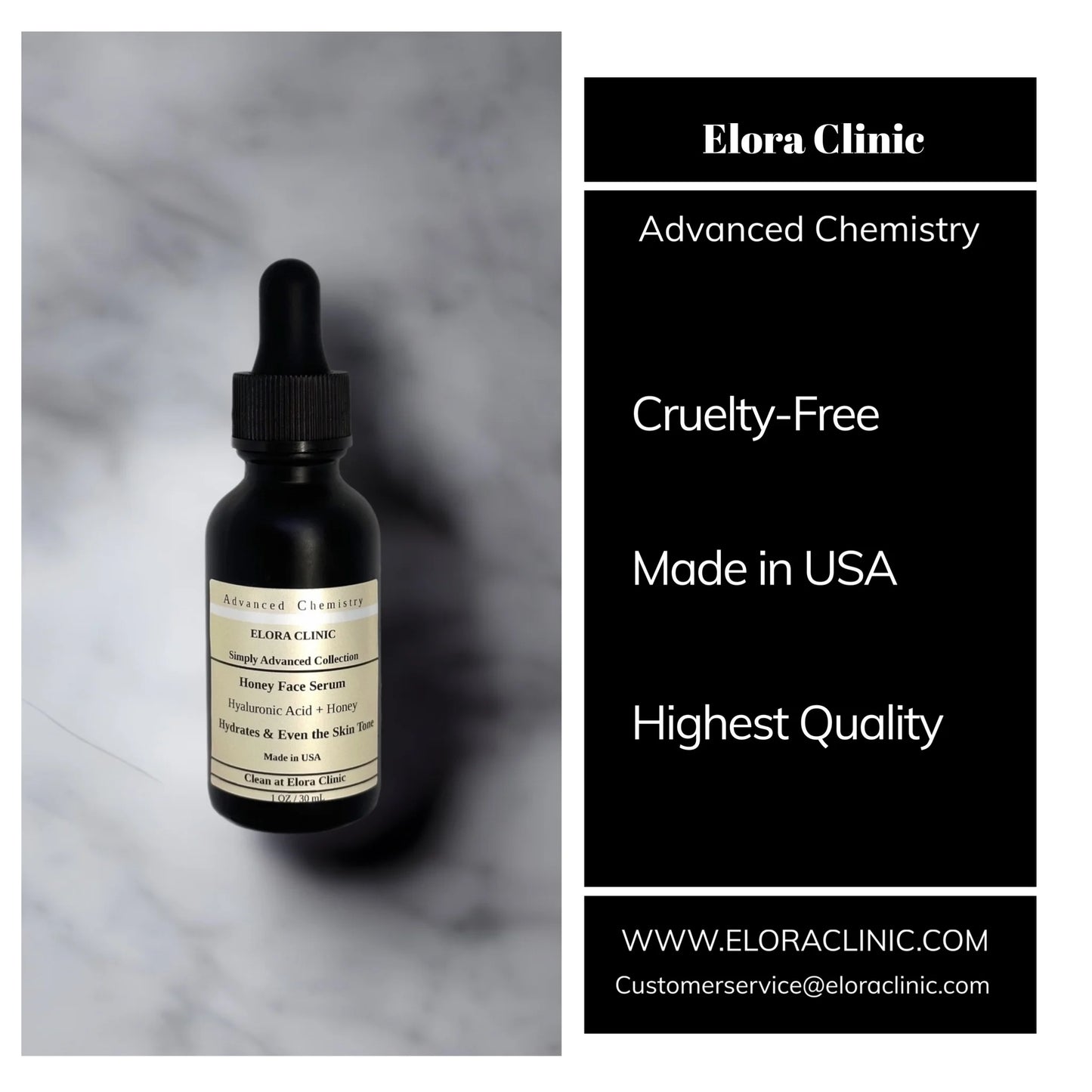 - Hydrating Hyaluronic Honey Oil Free Elora Serum Deeply Honey Honey Based Acid Hyaluronic - + Water Acid Clinic - Serum - and