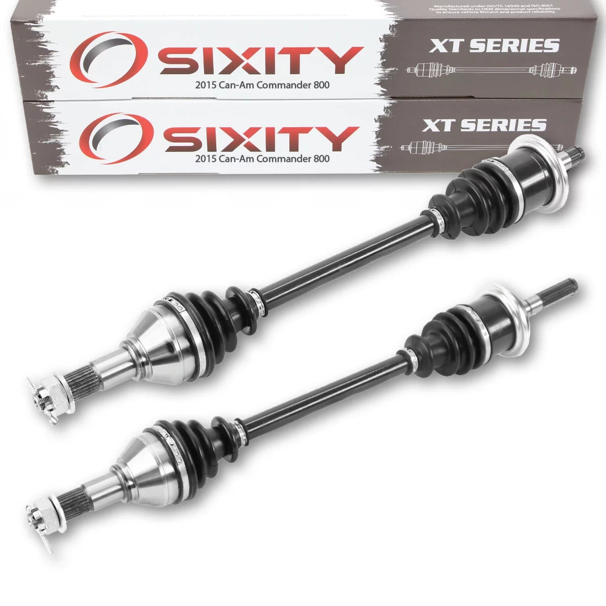 2015 2 pc Front Commander - 4X4 compatible Can-Am 800 DPS XT Right Sixity XT Left Axle STD with