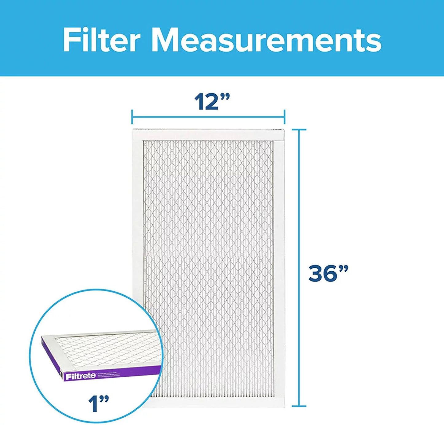 AC 35.69 Furnace Filter, x 6-Pack dimensions (exact 11.69 MPR 1500, Allergen, 0.78) x 12x36x1, Healthy Filtrete Air Living Ultra