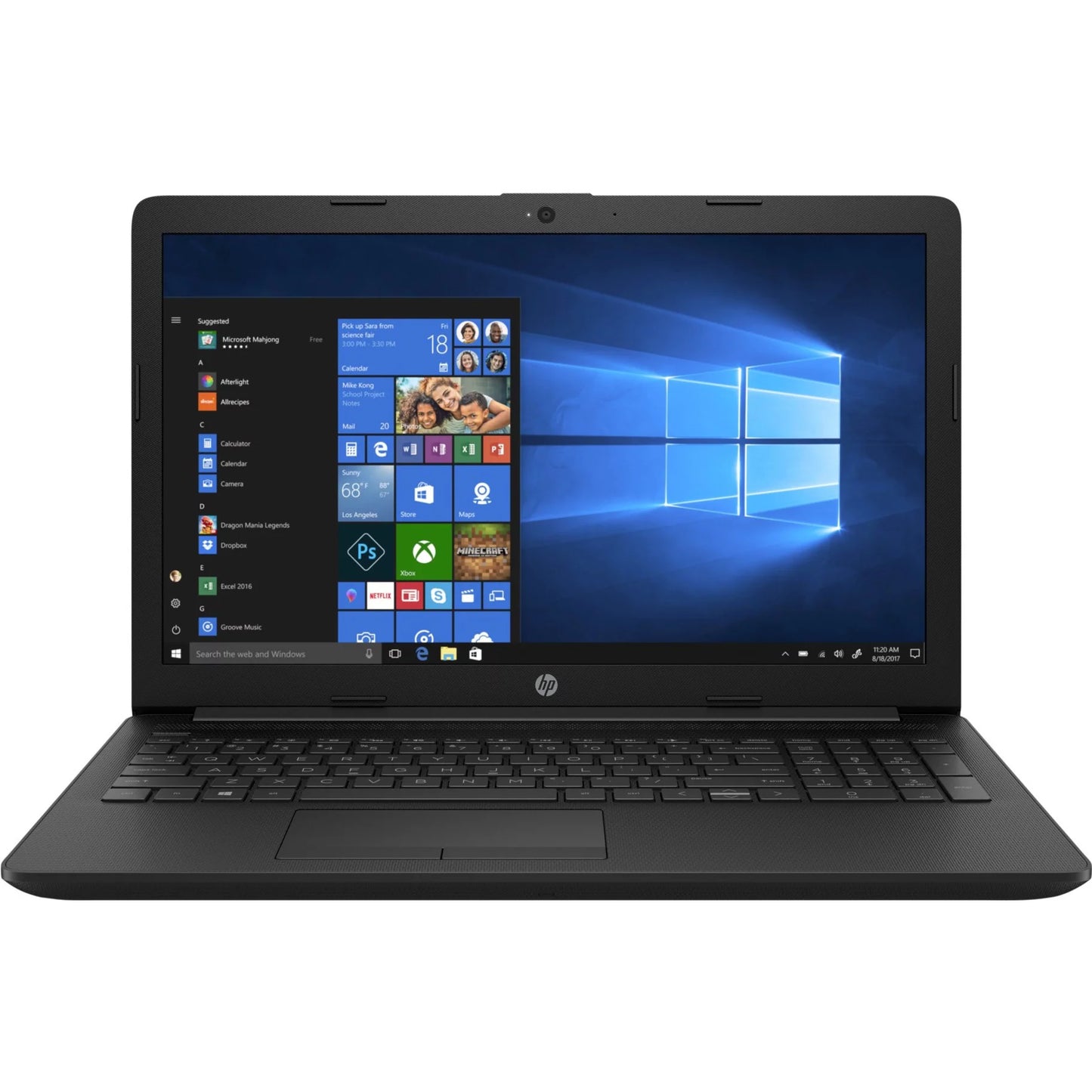 Windows Home, 15.6" HP A6-9225, 15-db0011dx Laptop, AMD RAM, HD, Writer, 10 4GB 1TB DVD