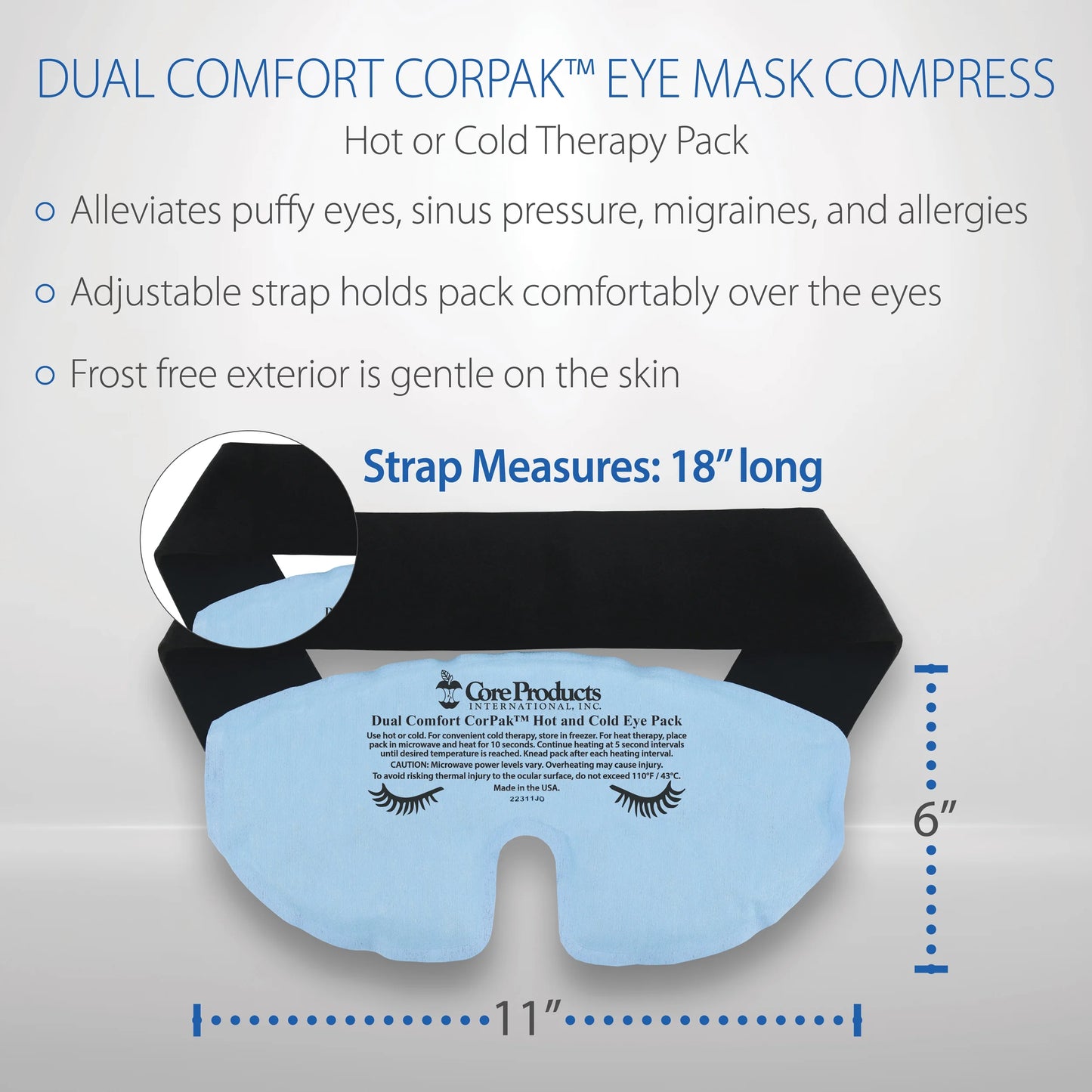 Therapy Cold Migraine or Mask Hot Eye Pack