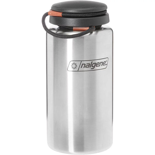 Stainless Nalgene oz. - Steel Wide Lid Bottle 38 Water - Standard Tethered Mouth