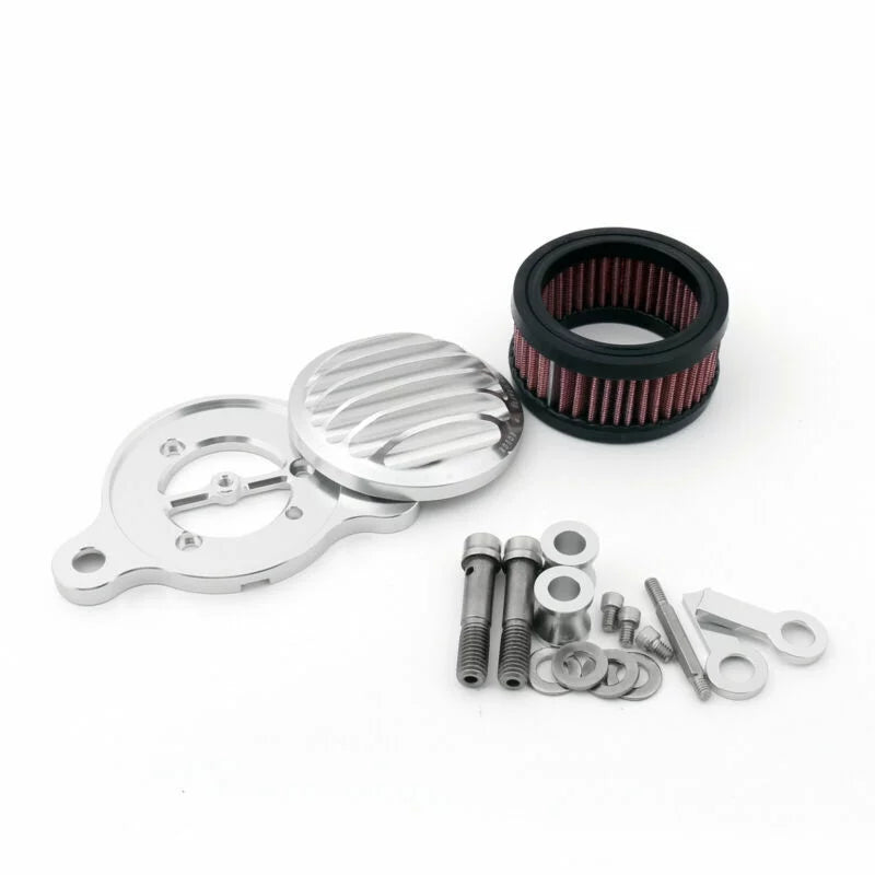 XL1200 Air Cleaner Silver System Intake Kit 1988-2015 Filter Harley-Davidson in for Sportster XL883