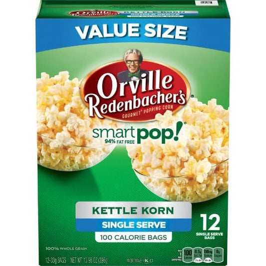 SmartPop! 12 Microwave Oz, 6) Bags, Kettle (Pack Redenbacher's of 1.16 Corn Orville Mini Popcorn, Ct