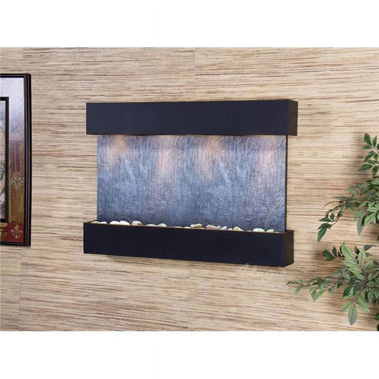 Adagio Textured Black Fountain Featherstone Black Creek Wall RCS1711 Reflection