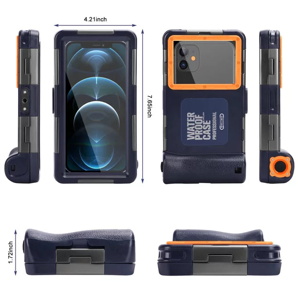 to Underwater Inch Swimming Waterproof Phones [15m/50ft] Lava Housing Diving Lanyard 6.9 Snorkeling And LCD Protective A76+ Photo Surfing UrbanX Video with Professional Case Up all for