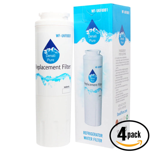 - Pure Amana Water Compatible Denali 4-Pack Fridge with Refrigerator Filter Brand Filter - Cartridge Water Replacement ABL2037FES for Amana UKF8001AXX