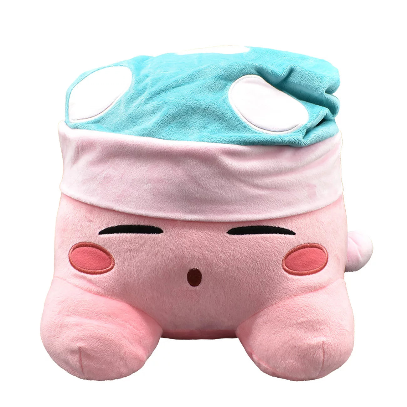 Toy Squeezable and Plush 12" Sleepy Kirby Hat Soft -