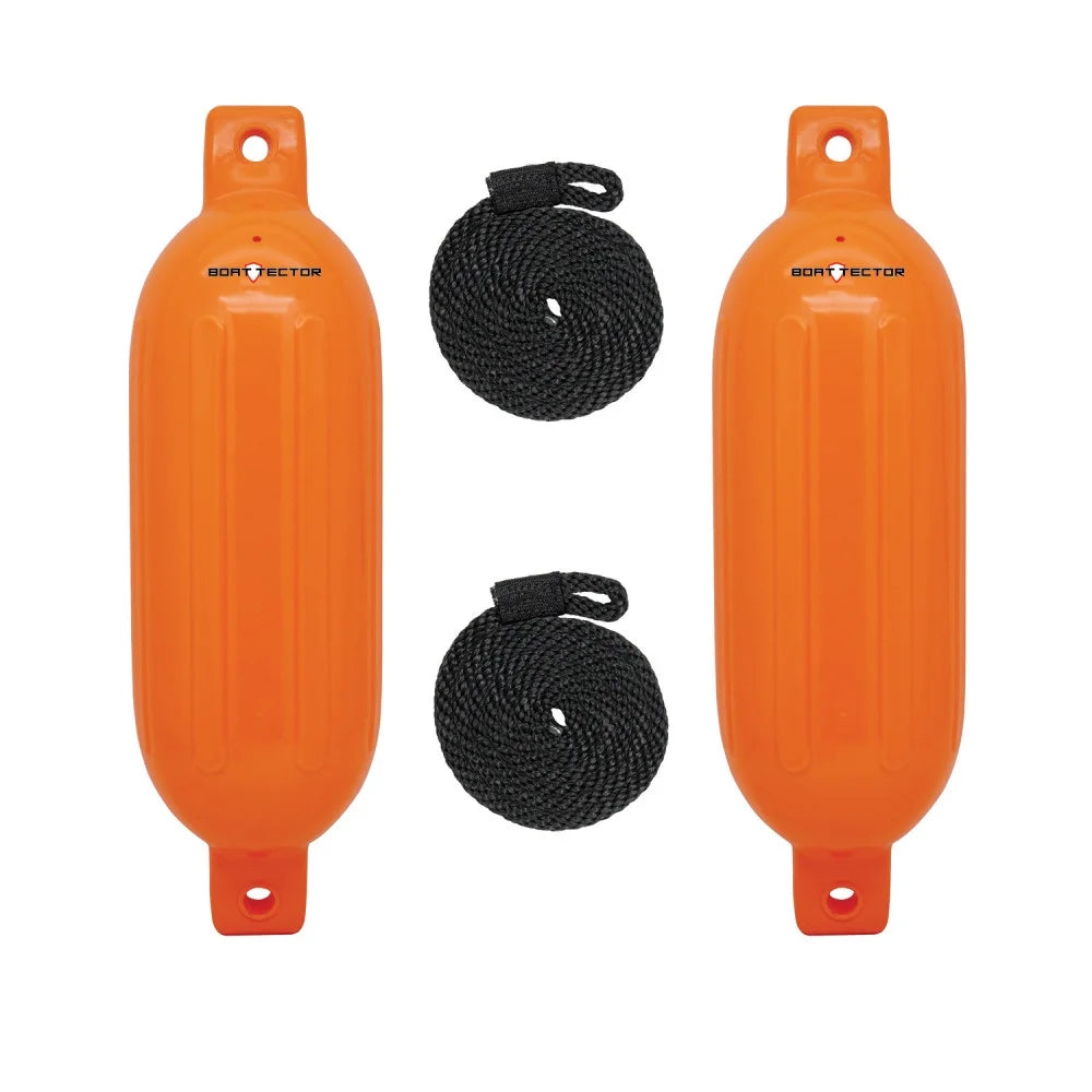 2-Pack Value Inflatable BoatTector - Orange x Neon Max Fender 3006.7581 16", Extreme 4.5"