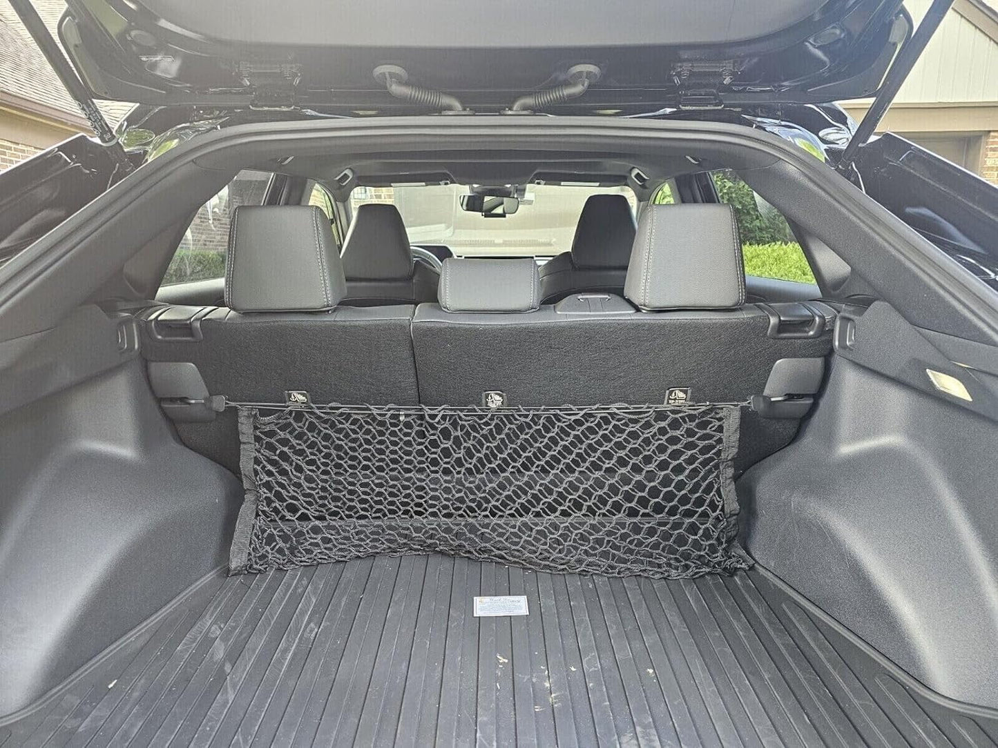 with Cargo for TOYOTA Cargo Organizer Mesh TOYOTA Vehicle EACCESSORIES – 2023-2024 EA(2 – Envelope for Organizer Premium bZ4X Nets SUV Style Compatible Storage Qty)Trunk bZ4X Trunk Nets Car Carrier –