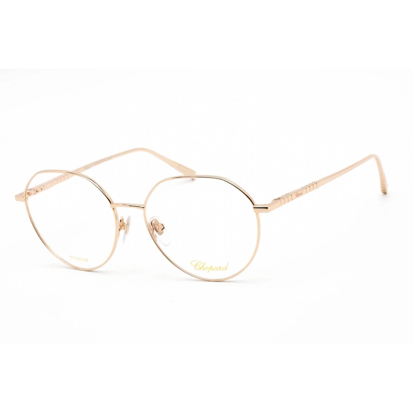 0300 Shiny Rose Metal VCHF71M Women's Gold Eyeglasses Chopard