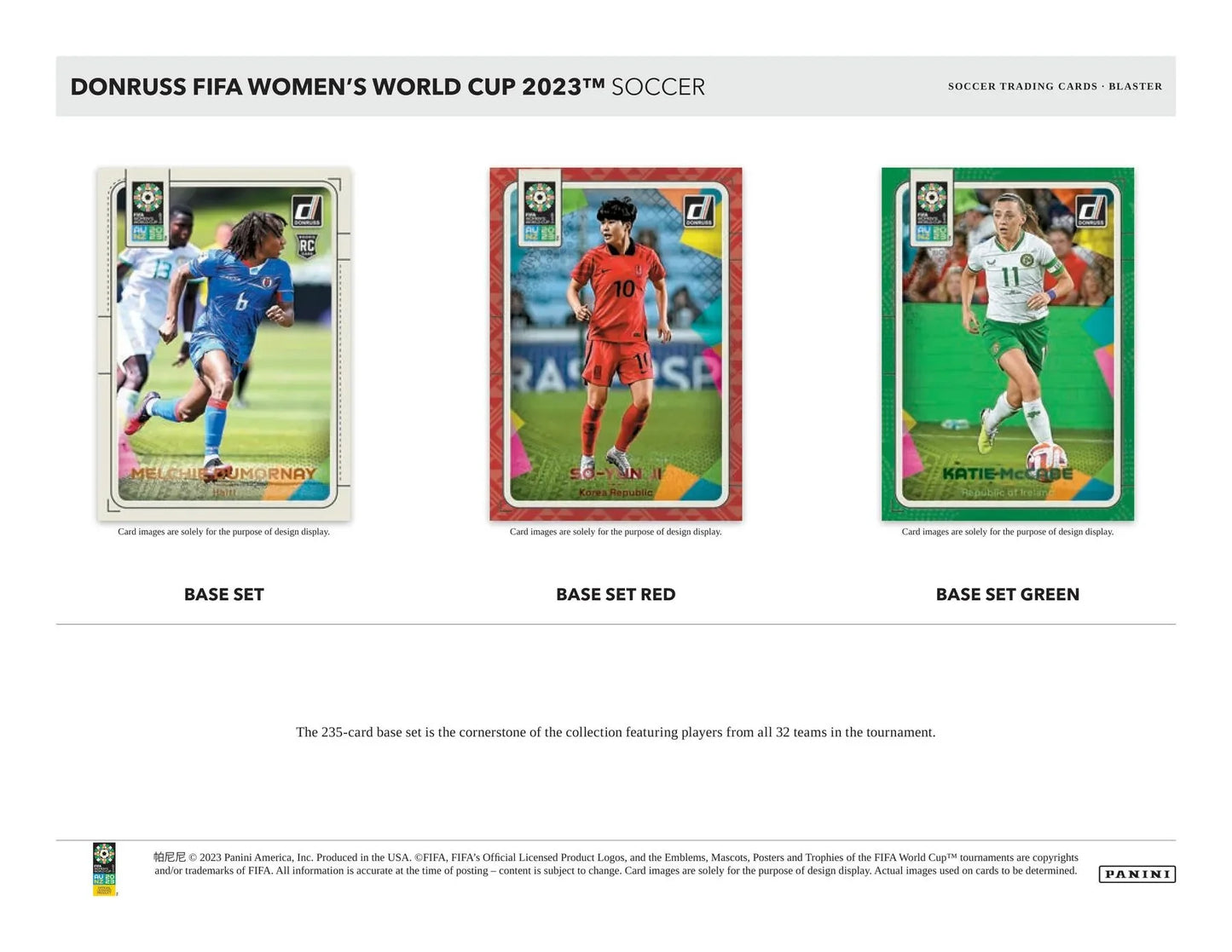 World Panini Women's FIFA Cup Trading Donruss Box Blaster Cards 2023