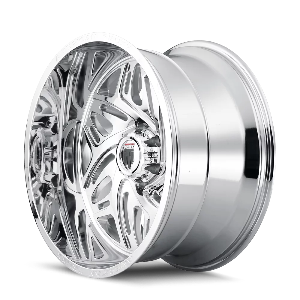 6x5.5 (-44mm) Truxx Chrome AT1914 22x12 Euphoria Wheel American