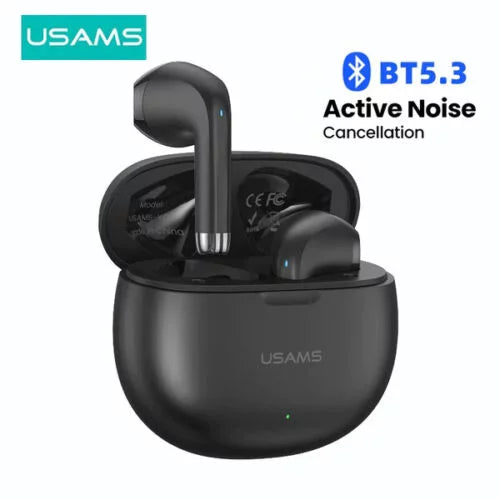 Wireless with Headphones Bluetooth - Charging Black Lively Cancelling Earphones,Touch Mic,IPX4 Earphones TCL Waterproof with 5.3 Case,Wireless Control Flip Noise Earbuds for