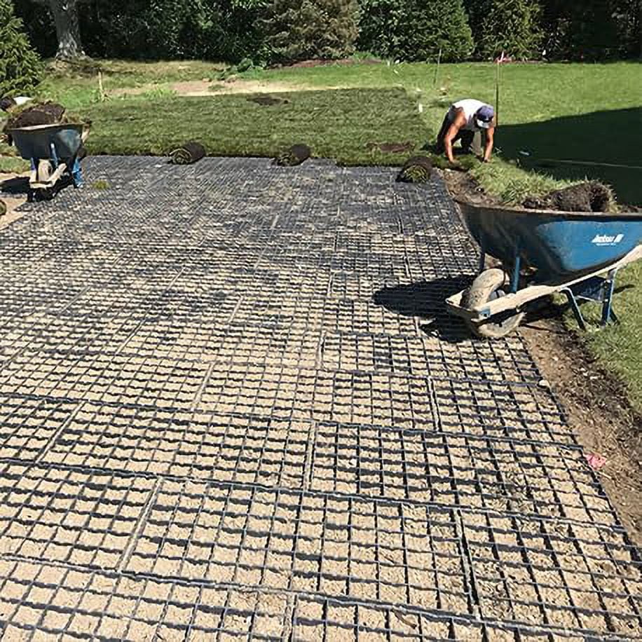 Yardfully Lawn Parking - Drive-on feet Square Pavers, (DIY) of Pathways, 26.5 (Approx. Grid, Driveways, Pack 5 Coverage)