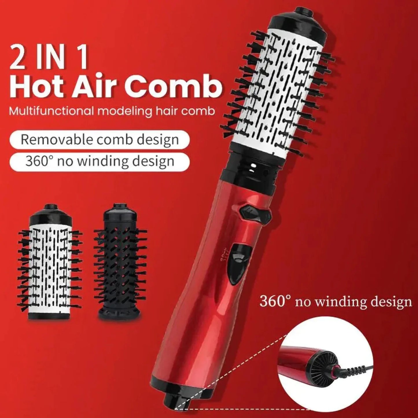 3-in-1 Dryer Hot Rotating Hair and Styler Air