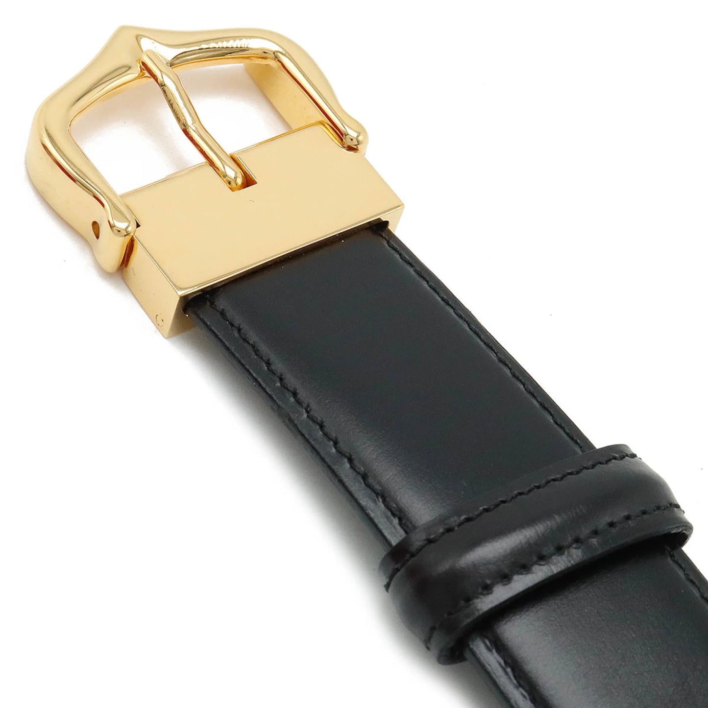 109.5cm Pre-Owned Cartier size approx. Actual Leather Black (Like Belt L5000011 New)