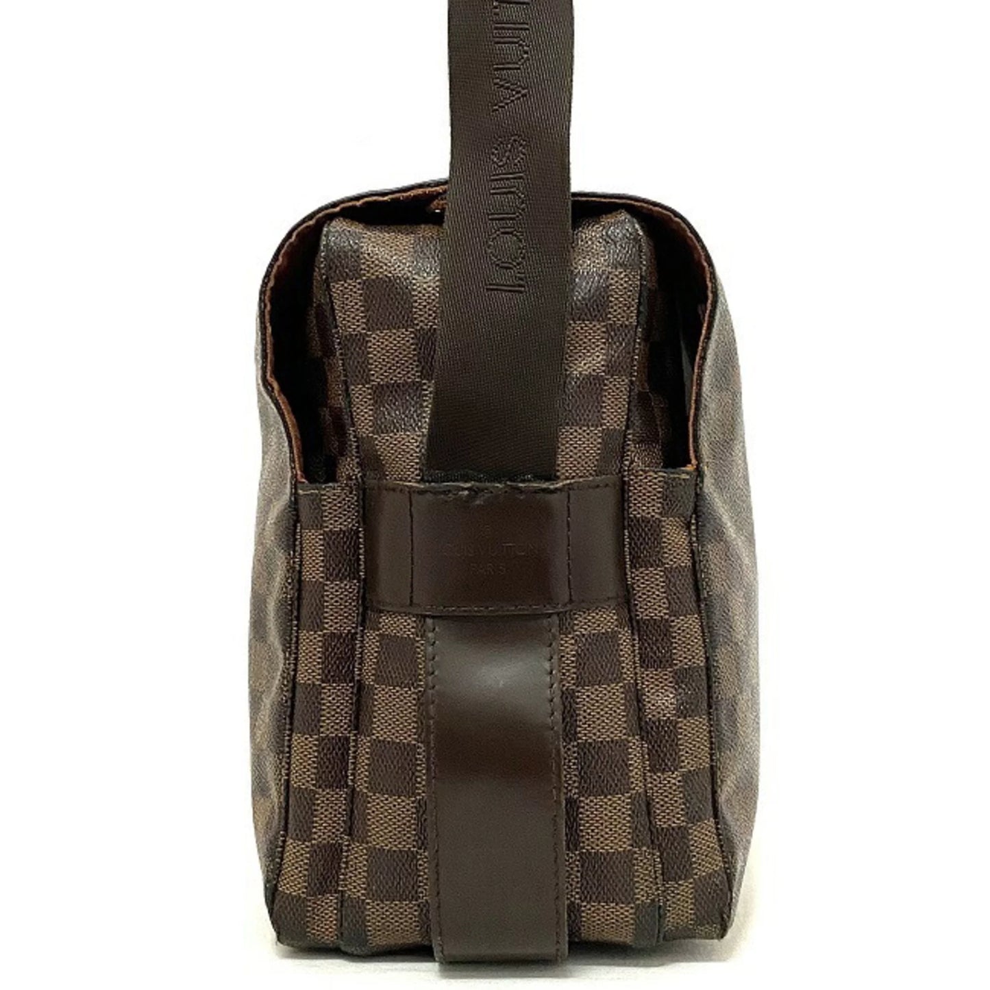 (Good) Shoulder Ebene N45255 SR0055 Brown Vuitton Damier LOUIS Louis Pre-Owned VUITTON Bag Naviglio