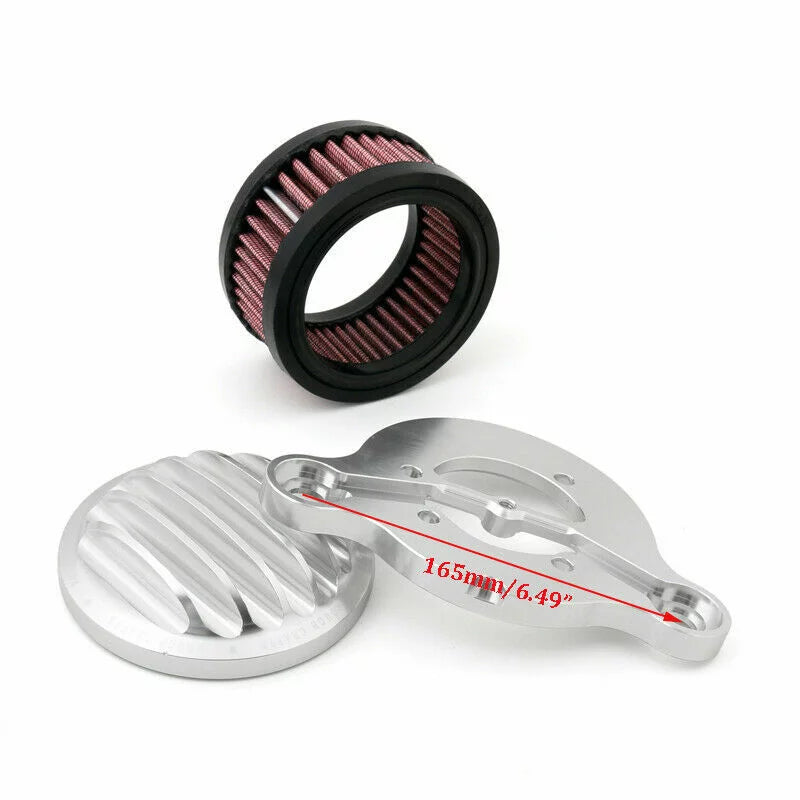 XL1200 Air Cleaner Silver System Intake Kit 1988-2015 Filter Harley-Davidson in for Sportster XL883