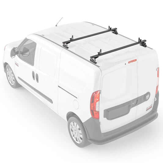 Stopper Aluminum AX312-PR System Rack Model w/ City AA-Racks 2015-On (50") Ladder Black Roof RAM 2 ProMaster Bar Van