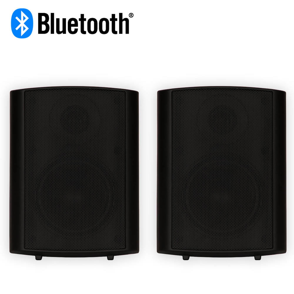 Solutions Indoor Powered TS425ODB Outdoor Speaker or Theater Pair Black Bluetooth