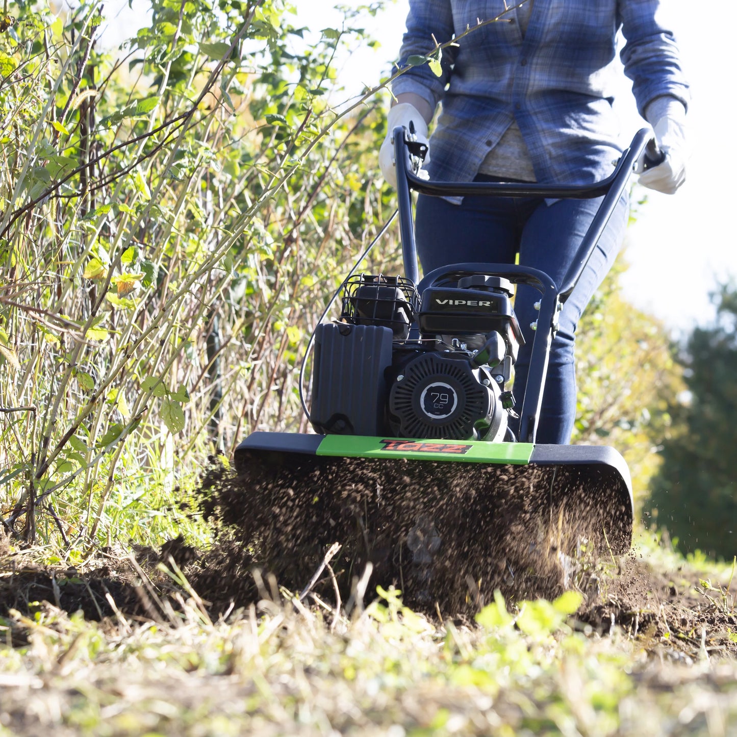 Tiller/Cultivator Viper 2-in-1 79cc 35310 with TAZZ Engine, 4-Cycle