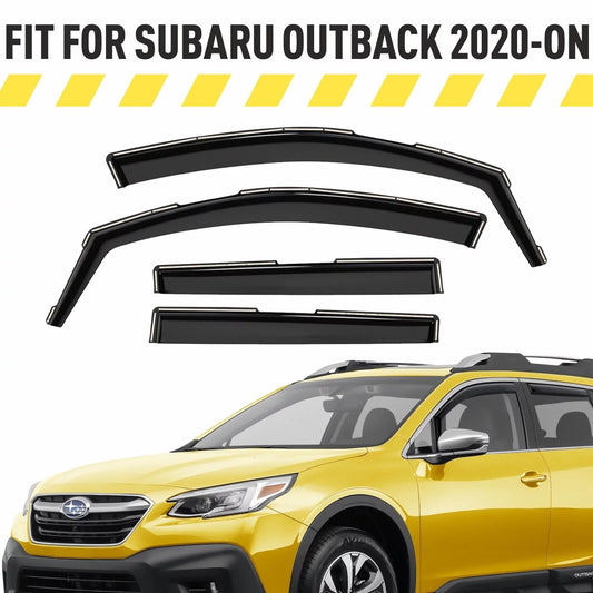 Vent Durable Window Rain In-Channel Car 2020-2024, Sun Outback AG0268 Guards - Deflectors, Extra Deflectors Wind Visors, Visors, Fit Accessories Subaru for 4pcs. Window AEROGUYS Visors