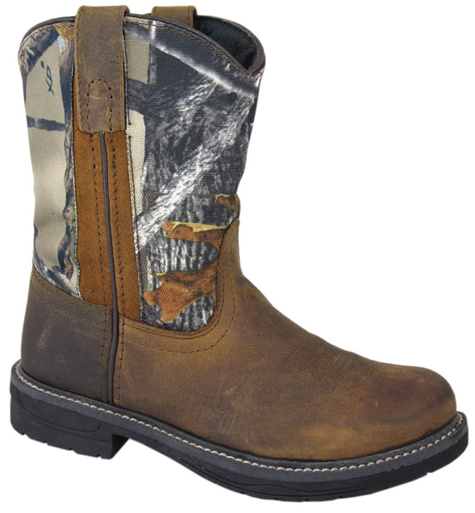 Wellington Round Toe US Mountain Brown 3.5 D(M) Buffalo Boot Western Smoky Boys'