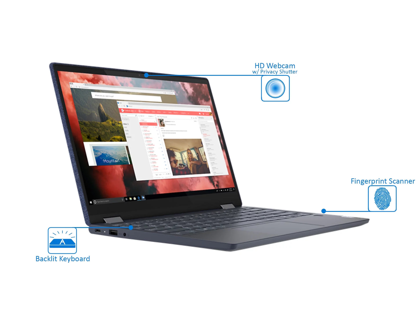 Vega Bluetooth, 6 Windows Touch 13.3" Wi-Fi, Display, SSD, USB-C, IPS 8GB 10 512GB FHD 4.0GHz, via Lenovo RAM, 2-in-1, Upto DisplayPort Pro 6, 5 Ryzen AMD 4650U Yoga NVMe